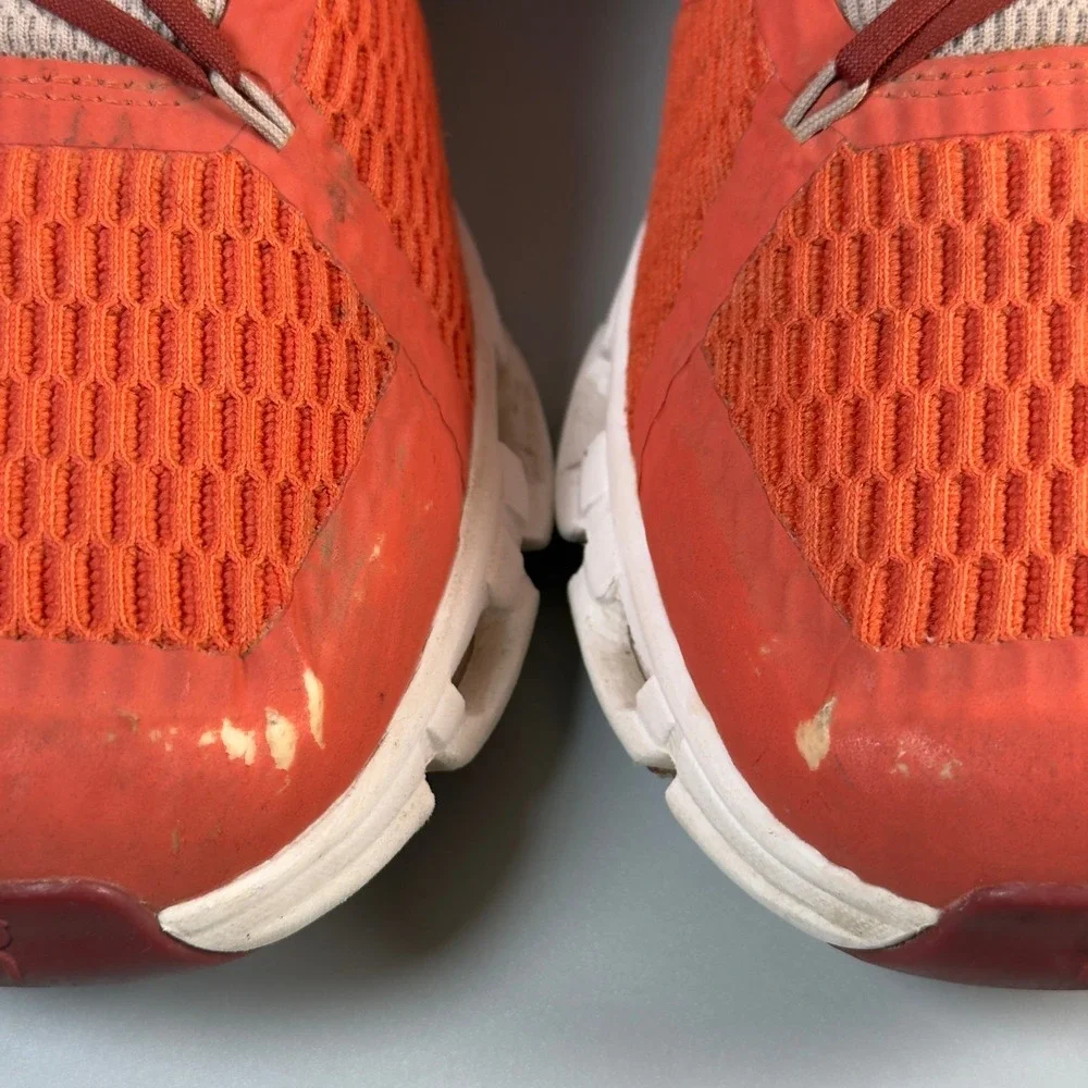 On Cloud OC Cloudflyer 3 Womens 10 Running Shoe Orange Red White Trainer Sneaker - Picture 4 of 16